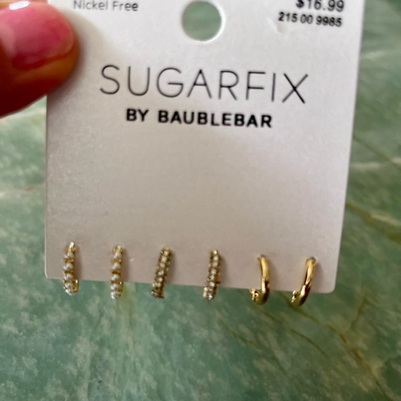 BaubleBar Sugarfix Earrings Set NWT - Picture 3 of 4